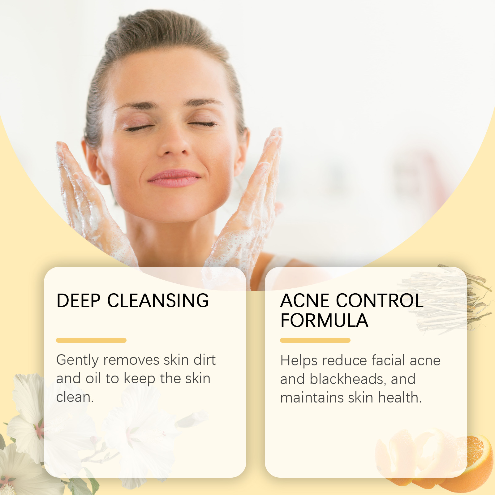 Gentle Honey Foam Cleanser, Gently Cleanses Skin, Hydrates And Refreshes Oil Control Foam Cleanser - Image 4