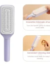 Automatic Cleaning Rotating Lifting Comb Self Cleaning Hairbrush Rotating Retractable Anti Static Massage Comb Scalp Hair Comb