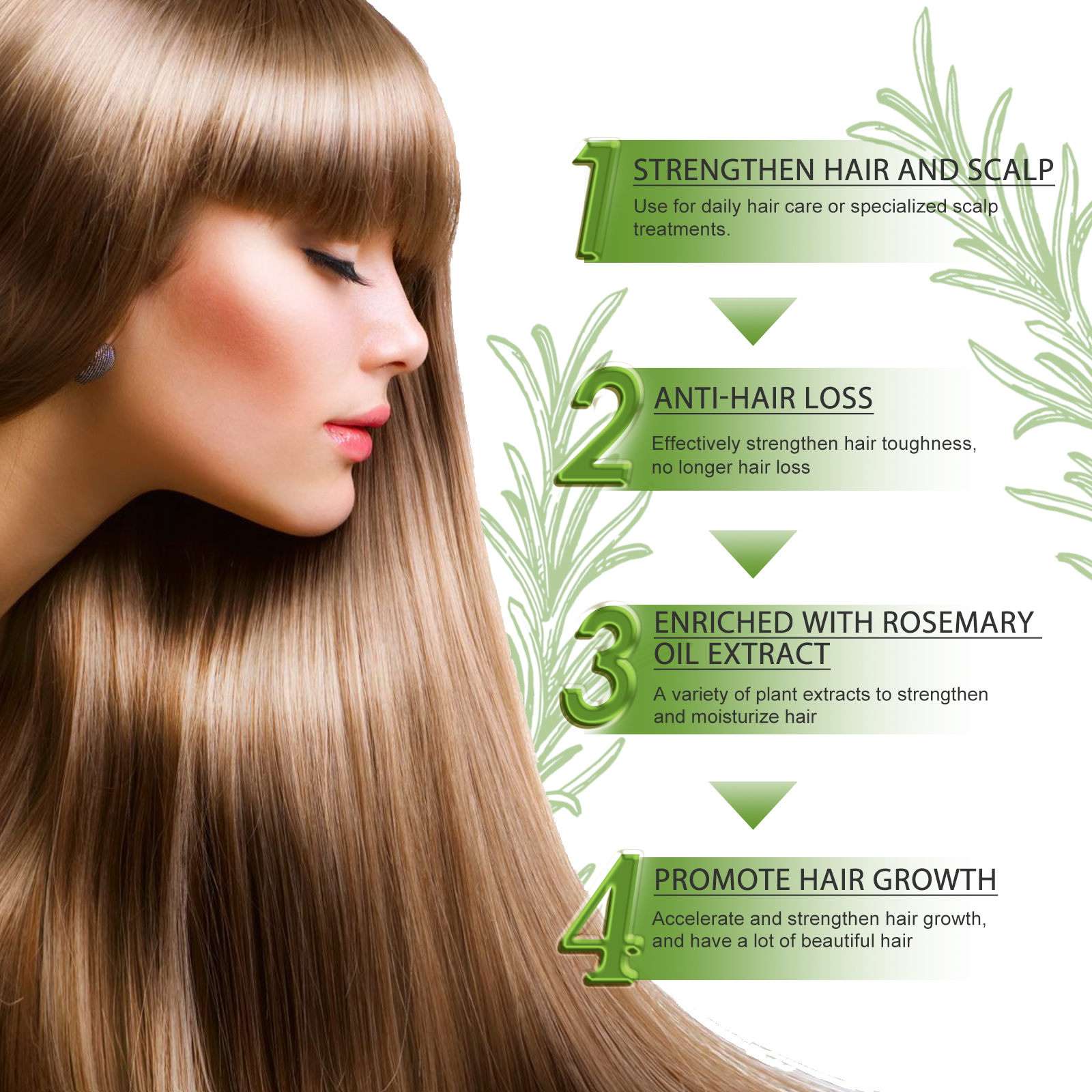 Hair Care Essential Oil Moisturizes And Protects Dry Hair, Moisturizes And Softens Hair Care Essential Oil - Image 4
