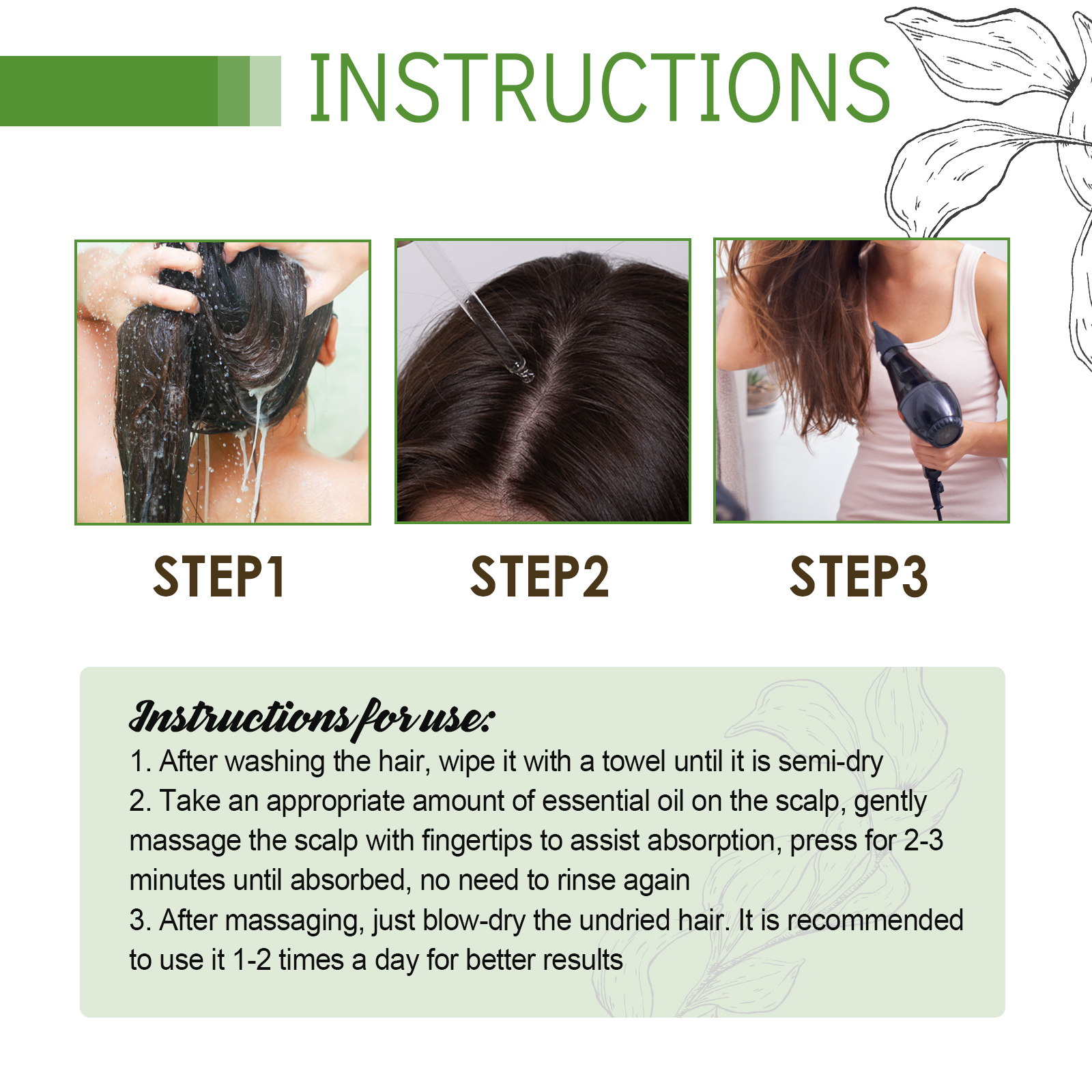 Hair Care Essential Oil Moisturizes And Protects Dry Hair, Moisturizes And Softens Hair Care Essential Oil - Image 7
