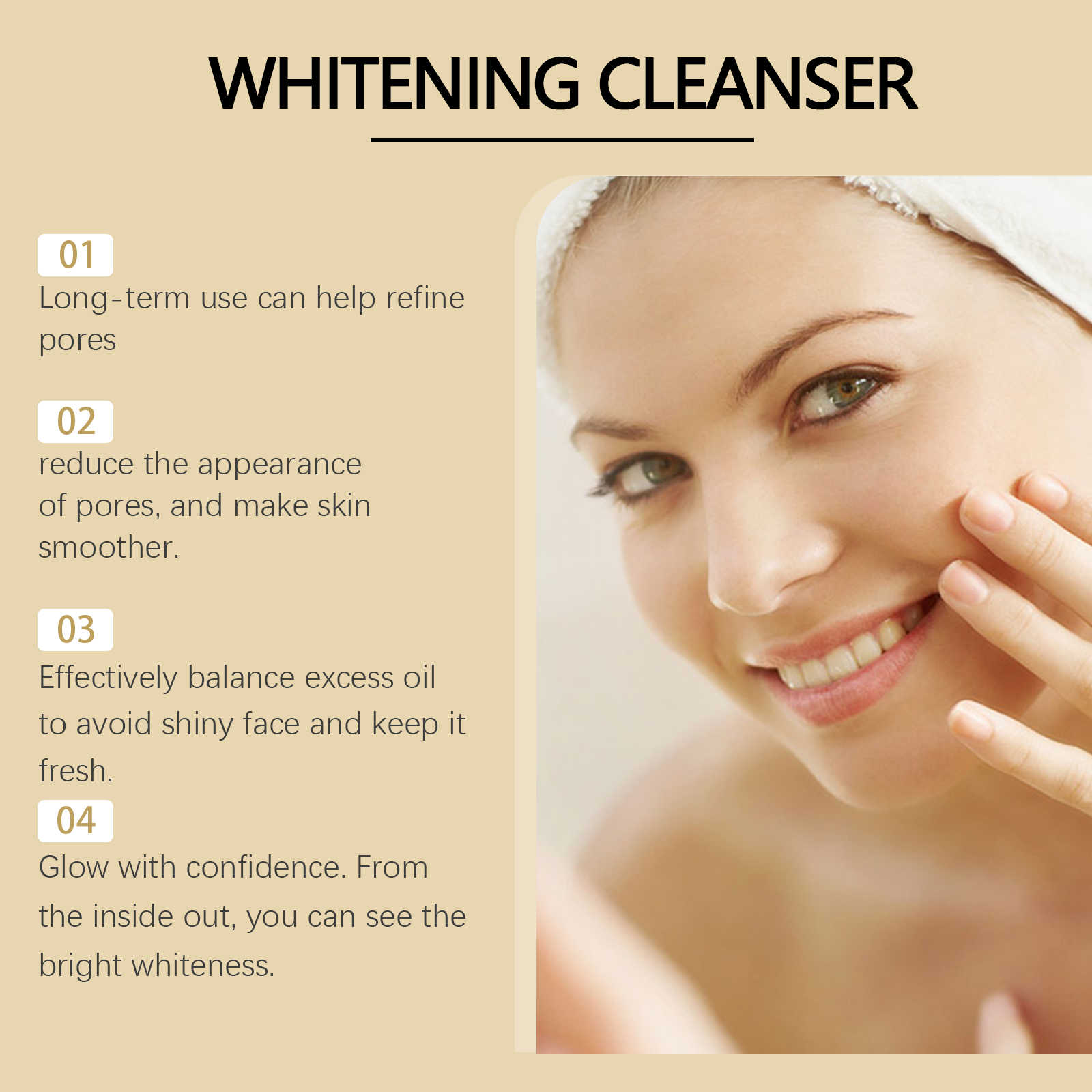 Nicotinamide Brightening Cleanser Hydrates Gently And Refreshes Facial Skin Brightening Cleanser - Image 4