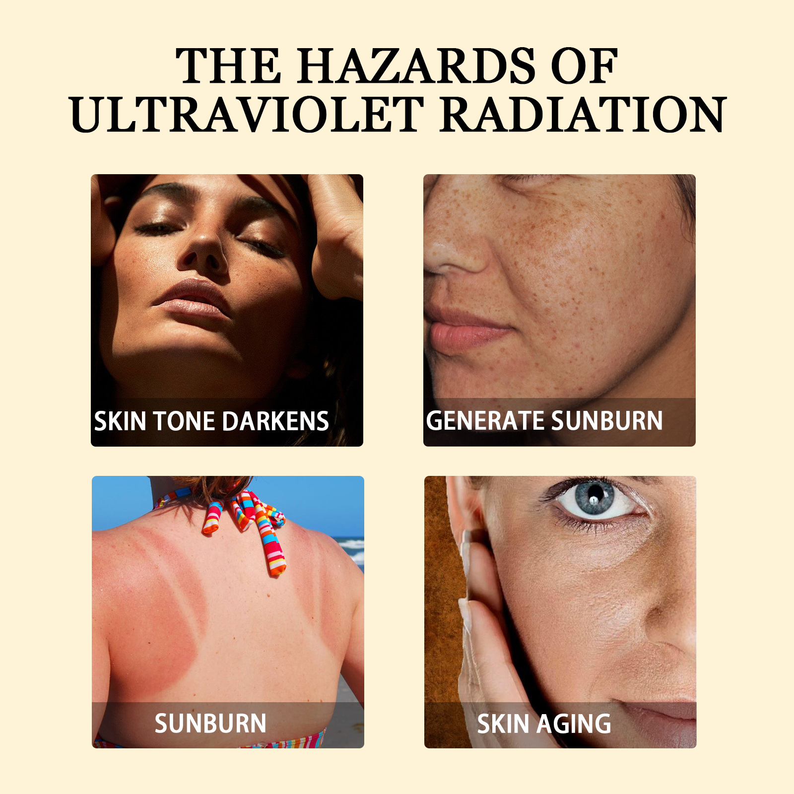 Sunscreen Serum, Outdoor Protection Brightening Skin Hydrating Non-Greasy Moisturizing Skin Protection Serum - Image 4