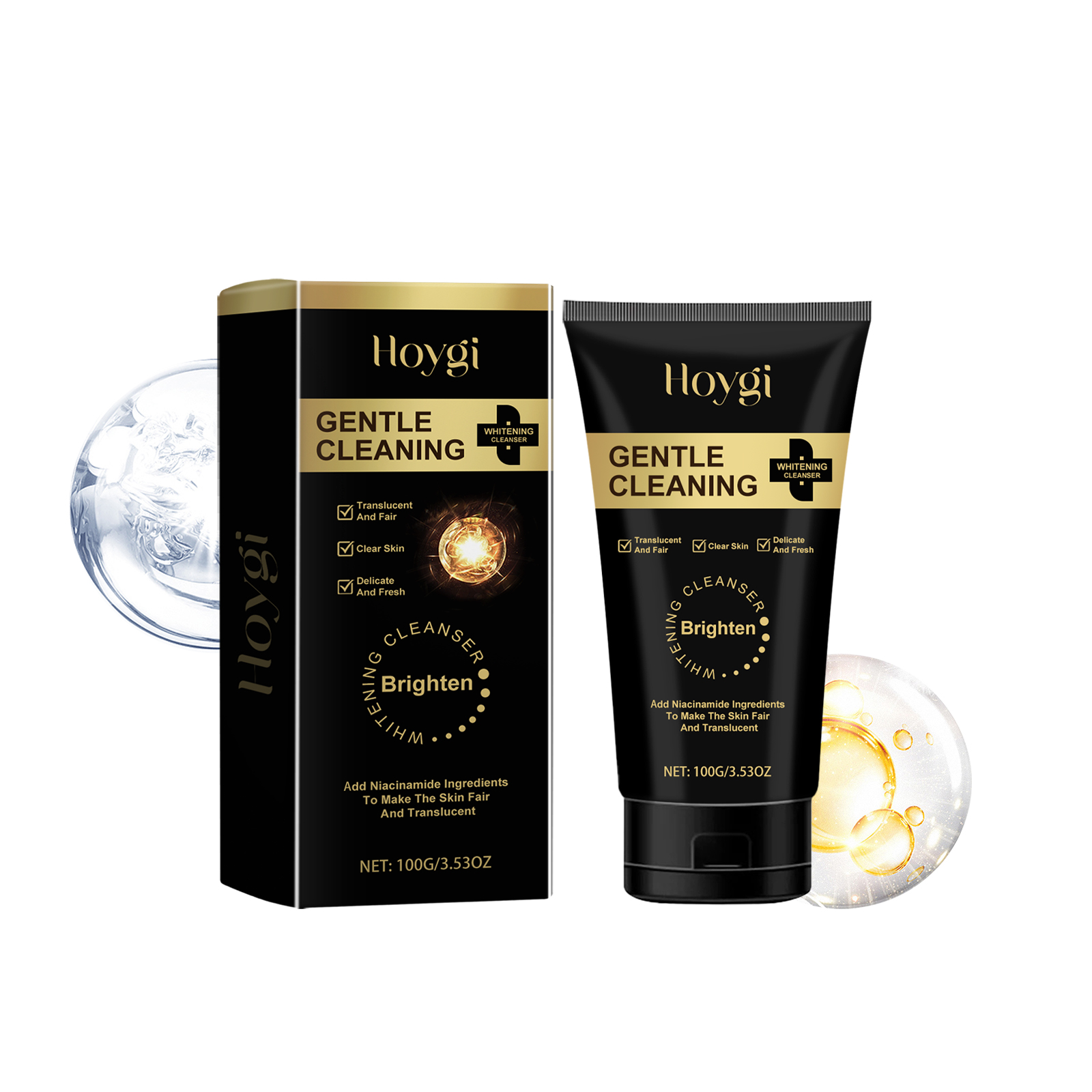 Nicotinamide Brightening Cleanser Hydrates Gently And Refreshes Facial Skin Brightening Cleanser - Image 2