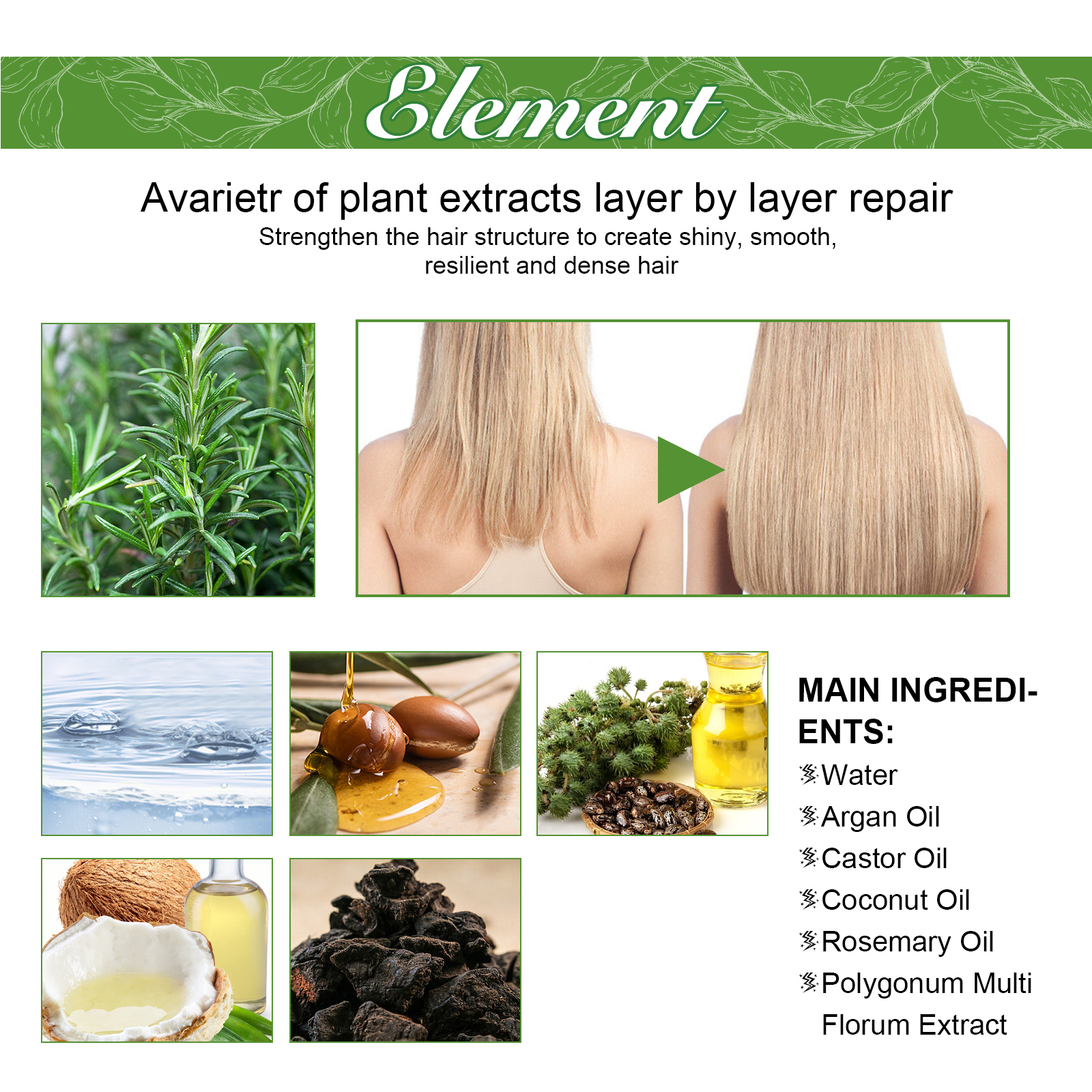 Hair Care Essential Oil Moisturizes And Protects Dry Hair, Moisturizes And Softens Hair Care Essential Oil - Image 6