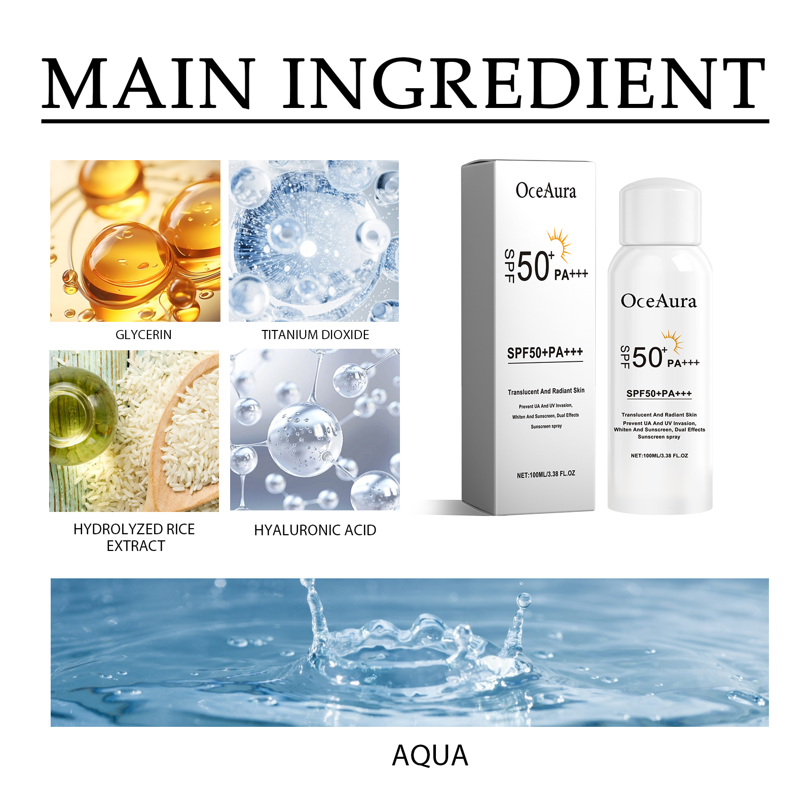 Sunscreen Spray, Moisturizing And Refreshing Protective Spray For Outdoor Uv Protection - Image 6