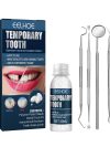EELHOE Denture Decorative Teether Set, Halloween Vampire Makeup Dress Up Fake Tooth Glue Teeth Props