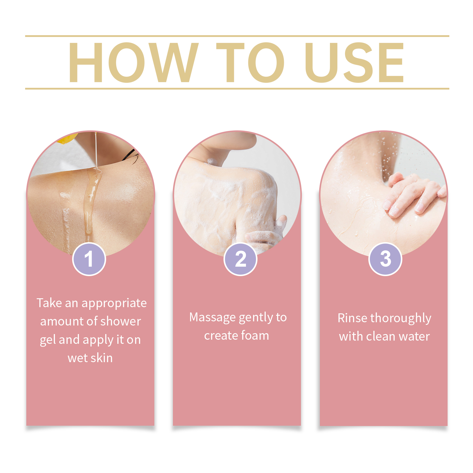 Fragrant Body Wash (Cherry Blossom Scent) Moisturize And Moisturize Skin To Improve Dry Women's Body Wash - Image 6