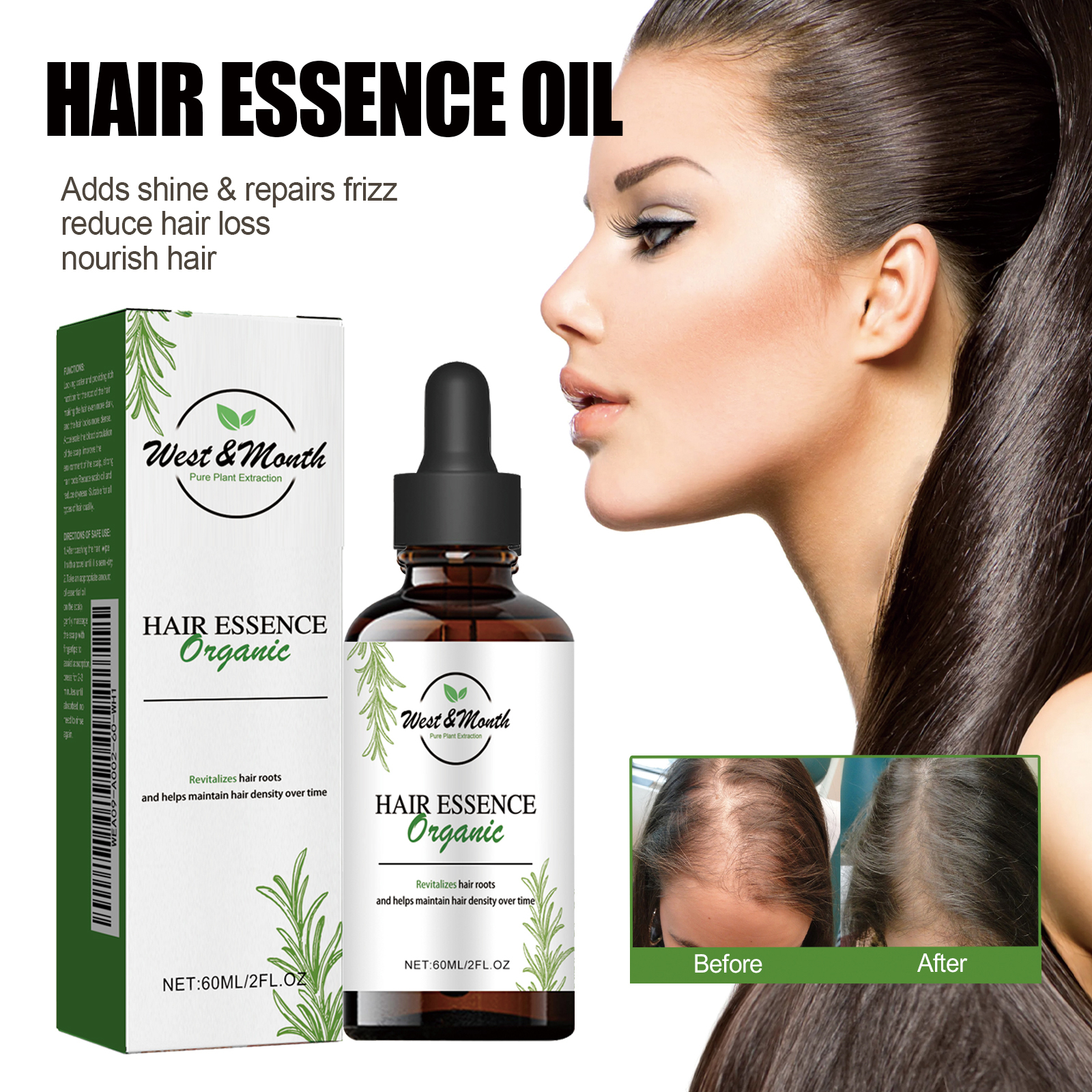 Hair Care Essential Oil Moisturizes And Protects Dry Hair, Moisturizes And Softens Hair Care Essential Oil - Image 3