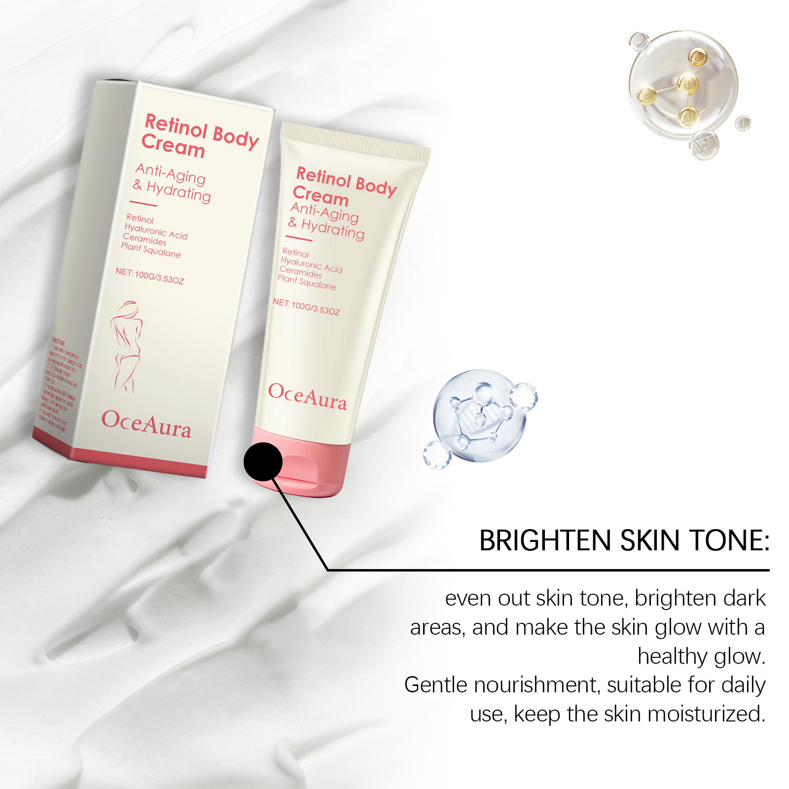 Retinol Firming Body Lotion, Hydrating Firming Gentle Moisturizing And Nourishing Body Lotion Retinol Firming Body Lotion, Hydrating Firming Gentle Moisturizing And Nourishing Body Lotion - Image 5